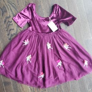 Mini Boden Beetroot Purple Fairies Dress